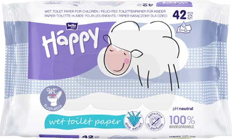 Bella Baby happy Sensitive, hârtie igienică umedă cu aloe vera